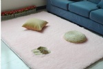 Plush bath mat