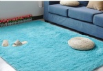 Plush bath mat