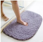 Plush bath mat