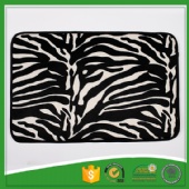 Cheap WholesaleZebra pattern black and white bathroom rugs