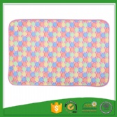 Coral fleece printed door mats