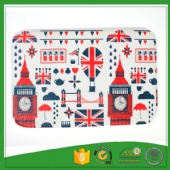 British style heat transfer printing large bath mats for sale