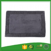 2017 new design non slip coral fleece fabric memory foam bath mat