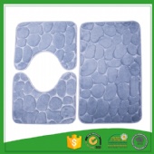 Hot selling factory very cheap heart embossed luxury bath mat sets