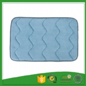 Zig Zag Design coral fleece blue carpet