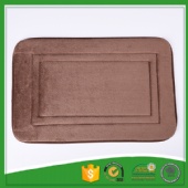 Classic Pattern Coral Fleece Memory Foam Bath Mat For Baby