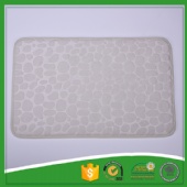 Foam Pebble Rock Bath Mat Simple Beautiful Grey Memory Rug