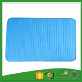 Blue bath mat withe customized size