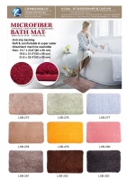 Microfiber bath mat