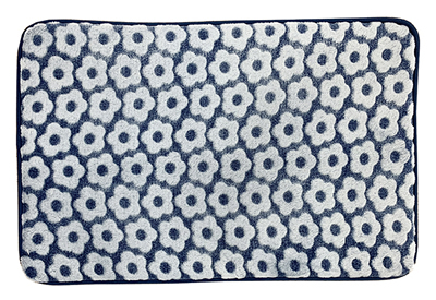 Jacquard flannel fleece memory foam bath mat