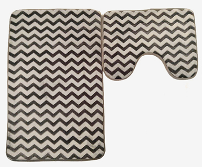 zig zag design memory foam mat