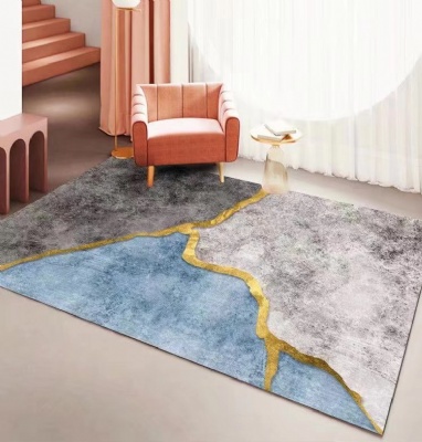 Printed microfiber area Rugs