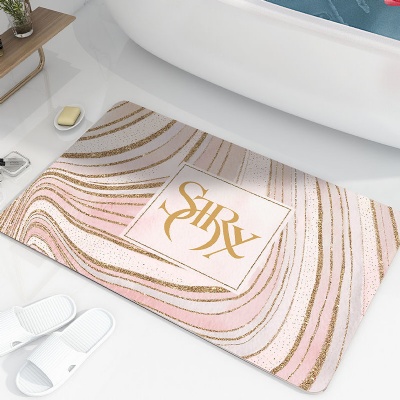 Diatom Mud Soft Mat Absorbent Bathroom Absorbent Soft Foot Mat Bathroom Non-slip Quick-drying Kitchen Mat