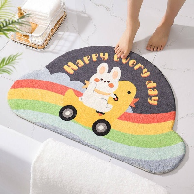 Living Room Luxury Custom Animal Design Microfiber Fluffy Cartoon Kids Play Anti Slip Mat 3d Custom Carpet