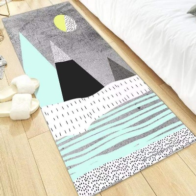 Nordic Style Printed Area Rugs And Soft Drawing Living Room Carpet Bedside Carpet