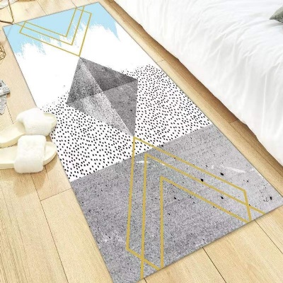 Nordic Style Printed Area Rugs And Soft Drawing Living Room Carpet Bedside Carpet