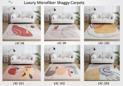 Luxury microfiber shaggy bath mat