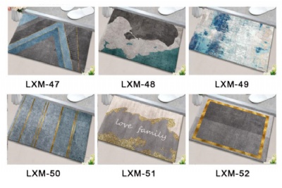Luxury microfiber shaggy bath mat