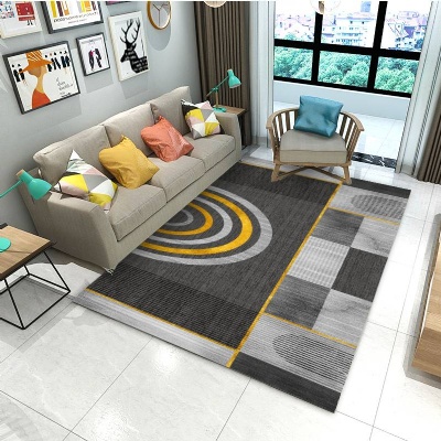 Nordic Style Printed Microfiber carpet Classic Modern Design Microfiber 122*182 Big Carpet