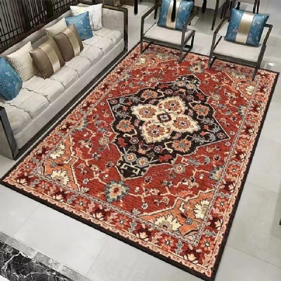 Luxury Design Living Room Printed Microfiber Carpet / Microfiber Rugs/Big Carpet