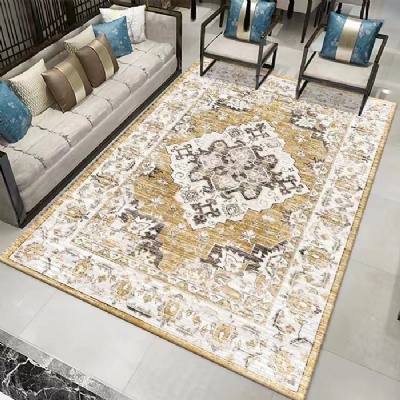 Luxury Design Living Room Printed Microfiber Carpet / Microfiber Rugs/Big Carpet