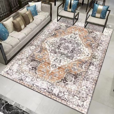 Luxury Design Living Room Printed Microfiber Carpet / Microfiber Rugs/Big Carpet