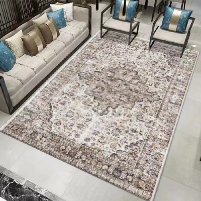 Luxury Design Living Room Printed Microfiber Carpet / Microfiber Rugs/Big Carpet