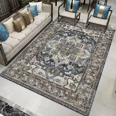 Luxury Design Living Room Printed Microfiber Carpet / Microfiber Rugs/Big Carpet