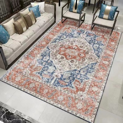 Luxury Design Living Room Printed Microfiber Carpet / Microfiber Rugs/Big Carpet